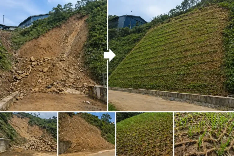 solusi longsor tanpa beton